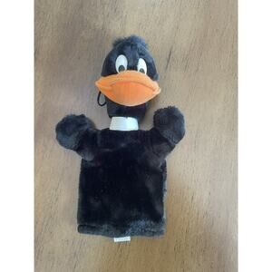 Vintage 1993 Warner Bros Looney Tunes‎ DAFFY DUCK 11" Hand Puppet Mighty Star